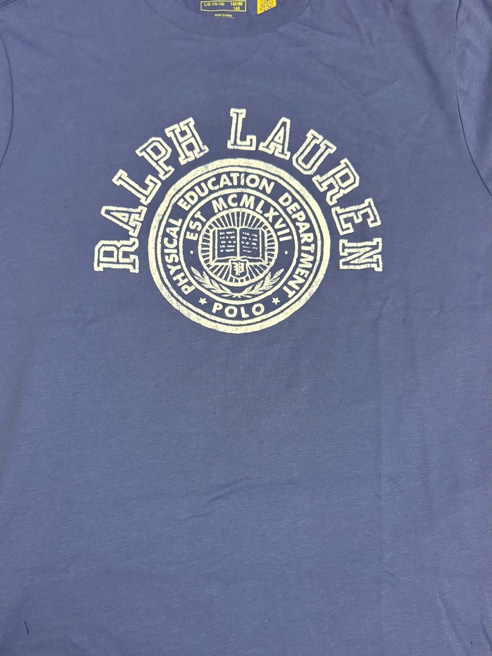 Ralph Lauren Navy Short-Sleeve Graphic Logo Tee